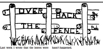 Last week I wrote that …. Last week I wrote that ….