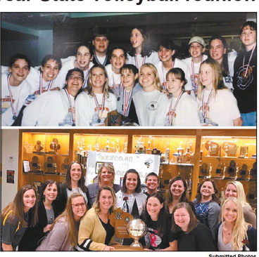 Hornets show pride with 20-year State volleyball reunion Hornets show pride with 20-year State volleyball reunion
