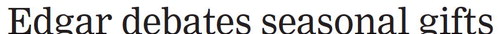 The Edgar Village Board is …. The Edgar Village Board is ….