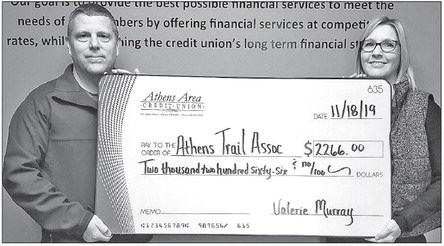Donation to trails association