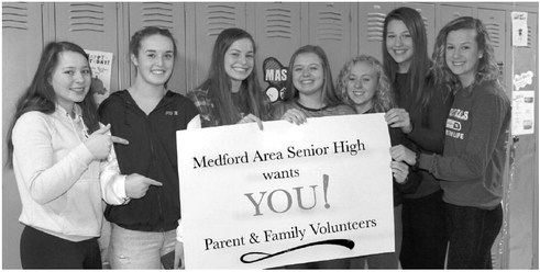 Volunteers needed at the Medford Area Senior High Volunteers needed at the Medford Area Senior High