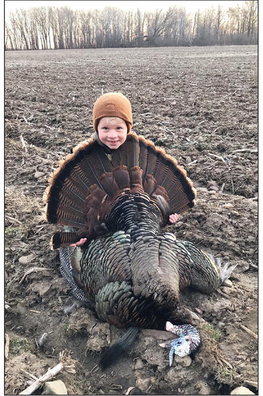 First turkey comes quickly  for 6-year-old hunter