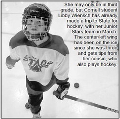 Wiensch at home on the ice from an early age Wiensch at home on the ice from an early age