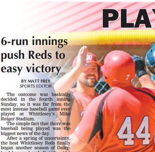 6-run innings push Reds to easy victory