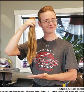 Greenwood teen has shown how he cares with his hair