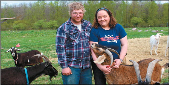 The farm has 18 goats, each with their own name and personality.