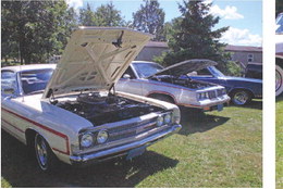 Hot rods in the hot sun at Outboards Car Show Hot rods in the hot sun at Outboards Car Show