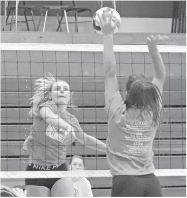 VOLLEYBALL TEAMS TRY TO MAKE UP FOR LOST TIME