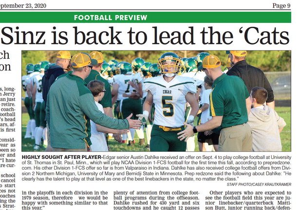 Coach Sinz is back to lead the ‘Cats Coach Sinz is back to lead the ‘Cats