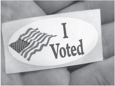Democracy is only as strong as people voting Democracy is only as strong as people voting
