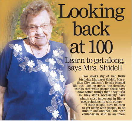 Looking back at 100 Looking back at 100