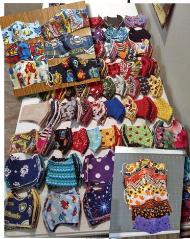 Hanson uses her handcrafted masks to help others Hanson uses her handcrafted masks to help others