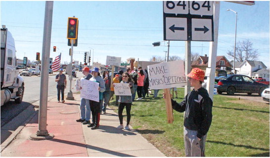 Student protest calls for end to mask rule