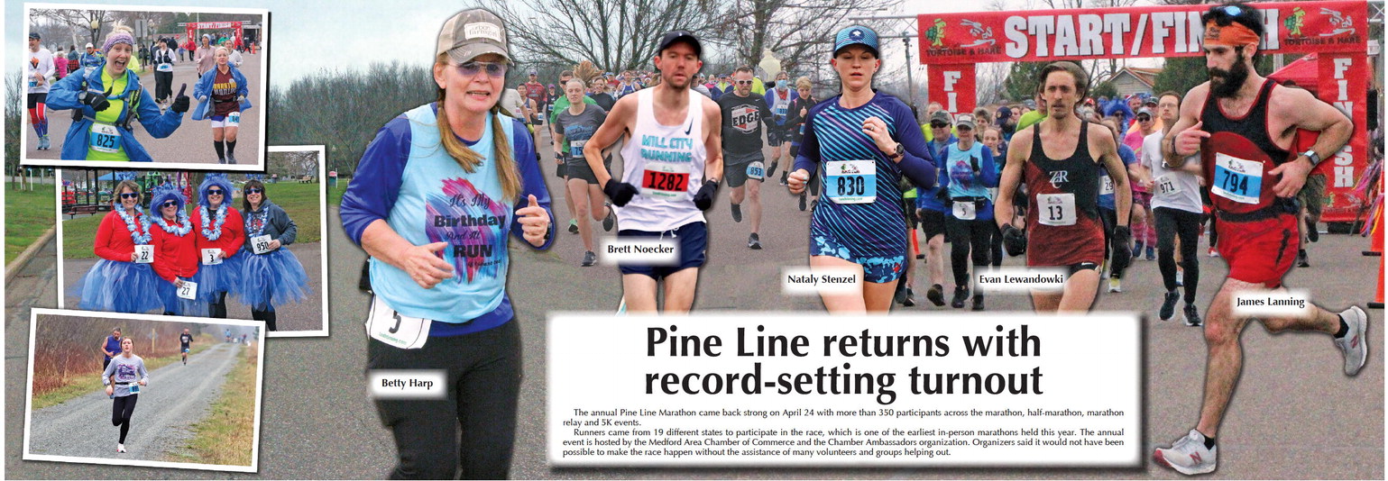 The annual Pine Line Marathon ….