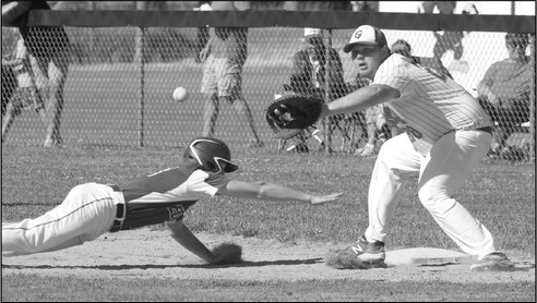 third. With one out, Schuett …. third. With one out, Schuett ….