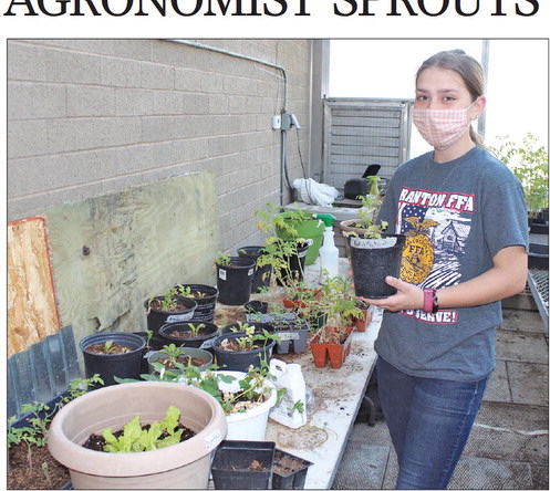 A FUTURE AGRONOMIST SPROUTS A FUTURE AGRONOMIST SPROUTS