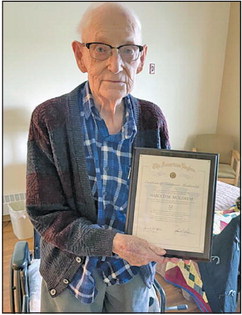 Moldrem gives 70 years of membership to Legion Moldrem gives 70 years of membership to Legion