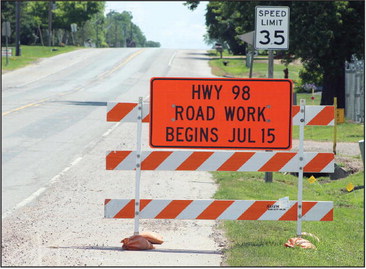 Highway 98 work starts soon