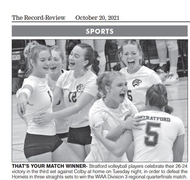 Stratford volleyball moves on in playoffs Stratford volleyball moves on in playoffs
