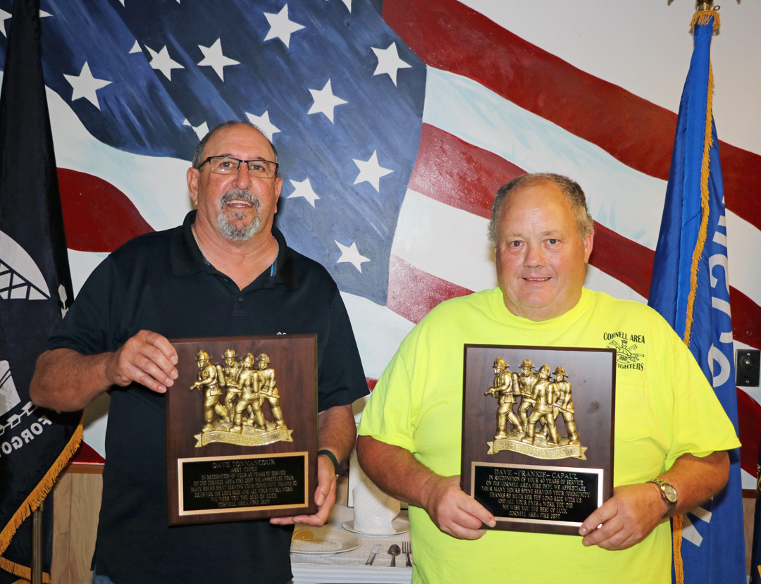 Longtime fire department veterans pass on the torch
