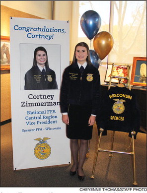 Spencer’s Cortney Zimmerman named National FFA officer Spencer’s Cortney Zimmerman named National FFA officer