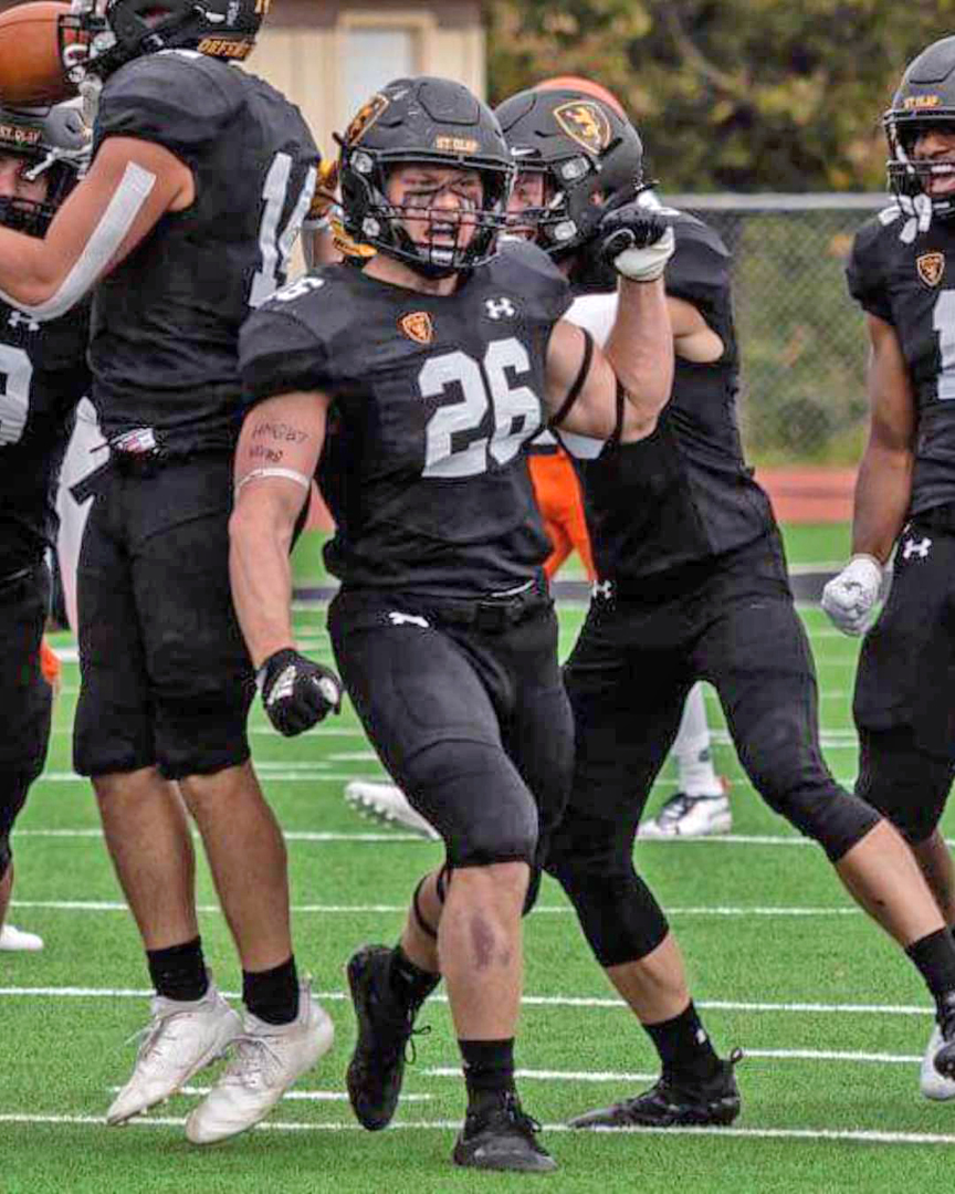Sauerwein writes his name in history books at St. Olaf