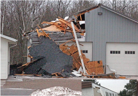 Buildings damaged, trees down from storm