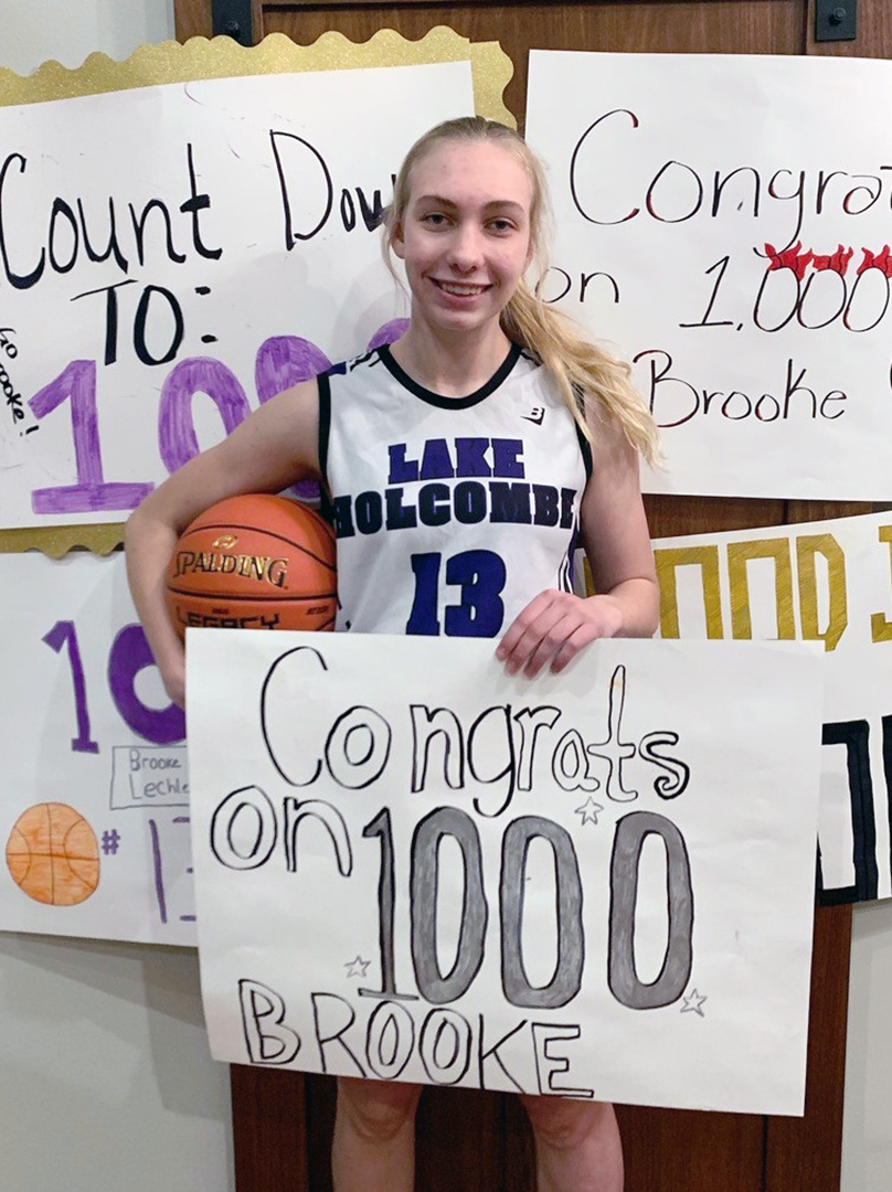 Lechleitner reaches 1,000th  point in high school career