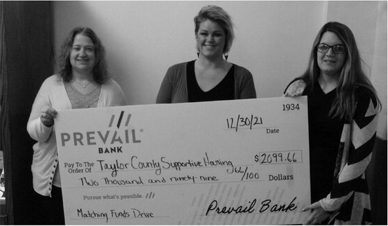 Over $15,162 was gifted between nine local non-profits through Prevail Bank