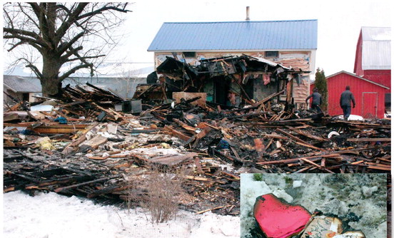 Fire destroys town of Holway home