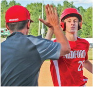 14-run inning caps sweep of  Tomahawk Cubs