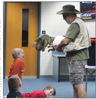 So this is what happens when humans and dinosaurs meet