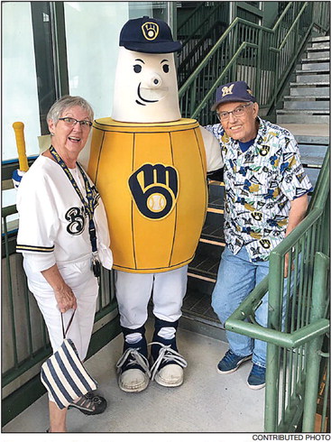 Milwaukee Brewers mascot Bernie Brewer's slide is seen before a