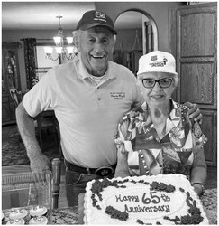 Bruce and Vera Jensen celebrate 65 years of marriage