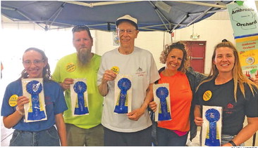 Ambrosia Orchard knows their award winning garlic Ambrosia Orchard knows their award winning garlic