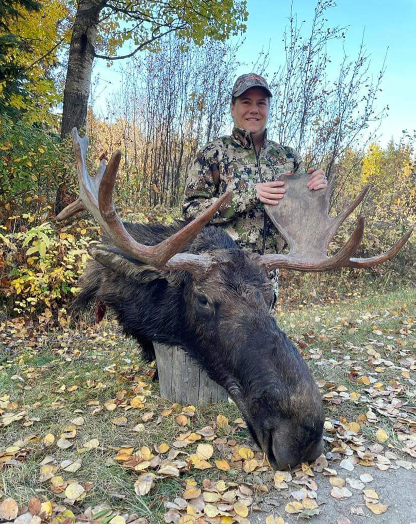 Geist gets close-up experience with moose in her first-ever hunt