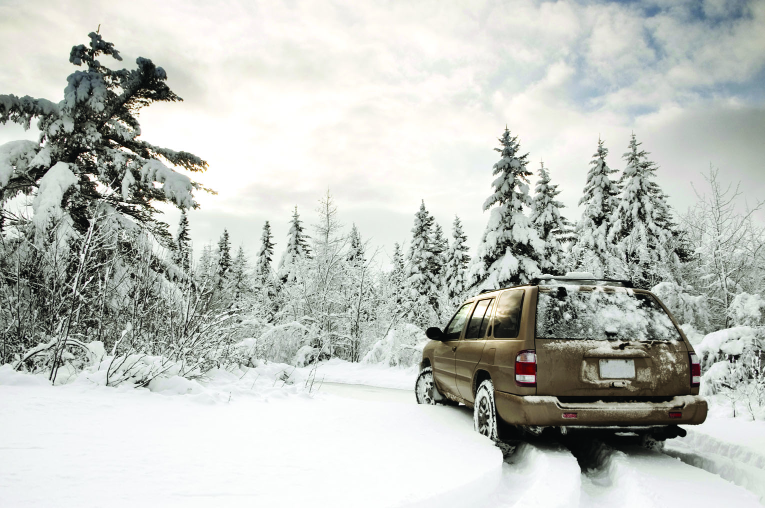Make sure the car is packed with survival gear for winter