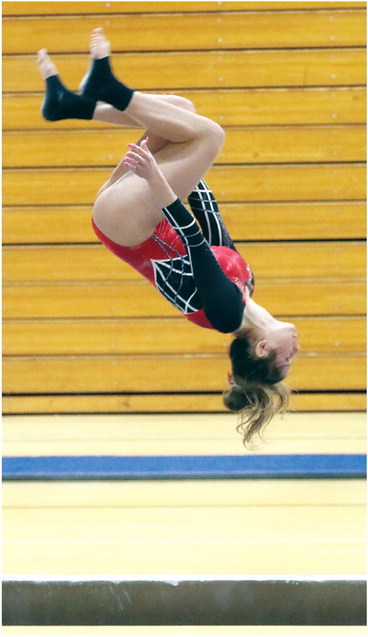 Gymnasts not on top of their game but still come home with meet win