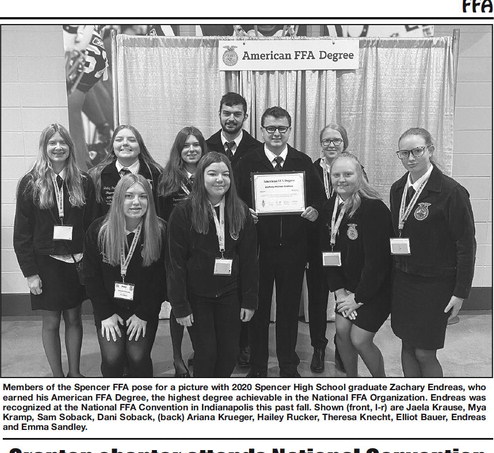 Spencer FFA member team stronger Spencer FFA member team stronger