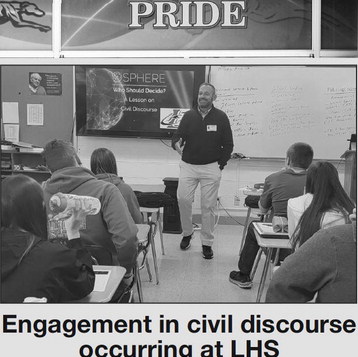 Engagement in civil discourse  occurring at LHS