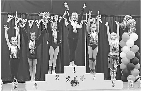 Brushaber a group winner; 11 Rainbow gymnasts compete at state AAU championships