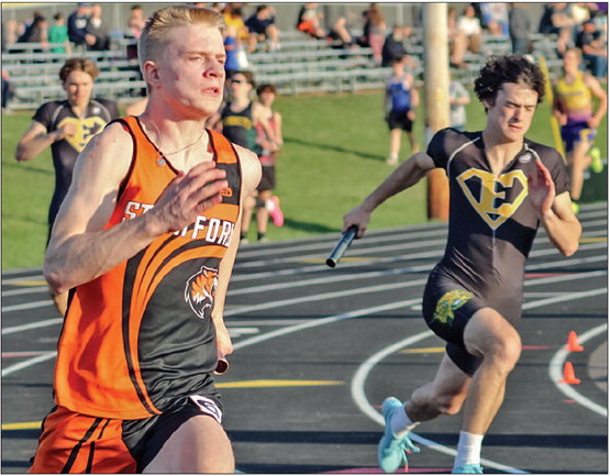 Stratford boys win first meet on the new track