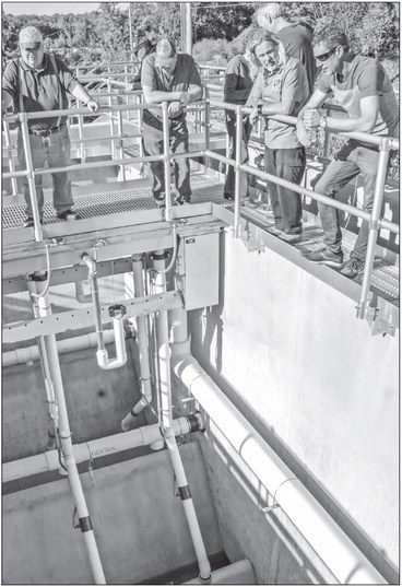 Marathon’s utility commission tours new sewer plant