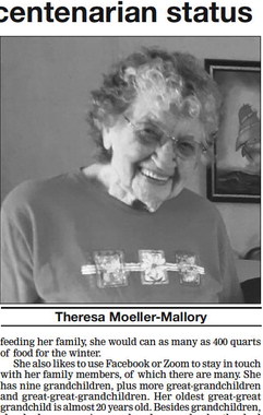 Longtime Sherwood resident reaches centenarian status Longtime Sherwood resident reaches centenarian status