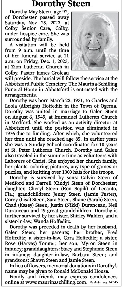 Dorothy Steen