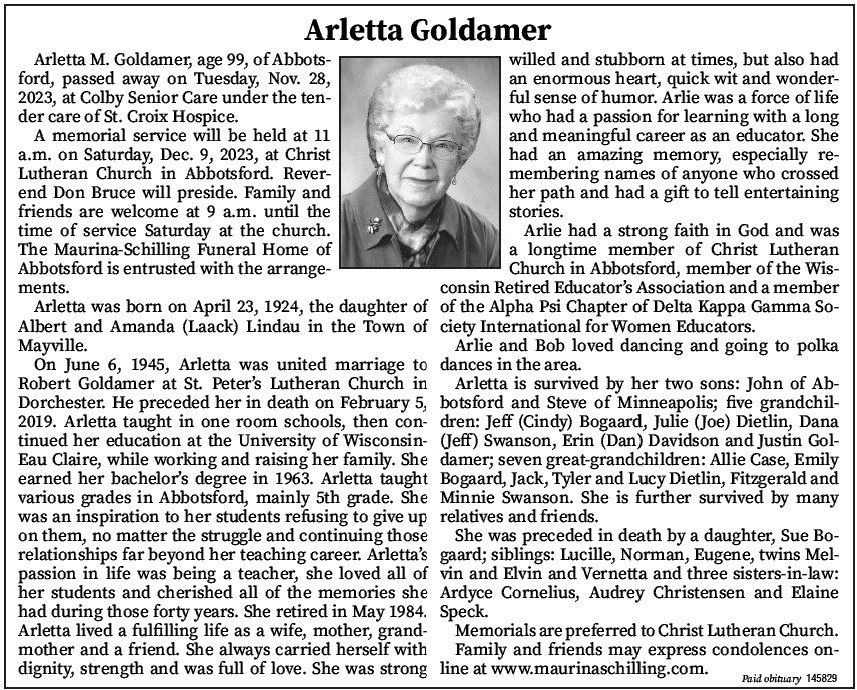 Arletta Goldamer