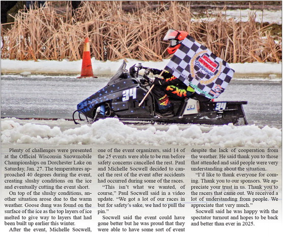 Wisconsin Snowmobile Championships at Dorchester