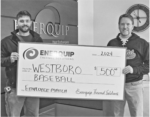 Enerquip’s employee match supports Westboro Baseball