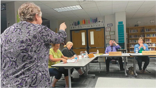 Deputies called after meeting outburst Deputies called after meeting outburst