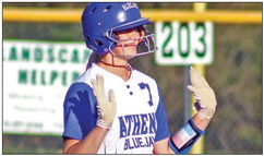 Lavicka has great softball game debut